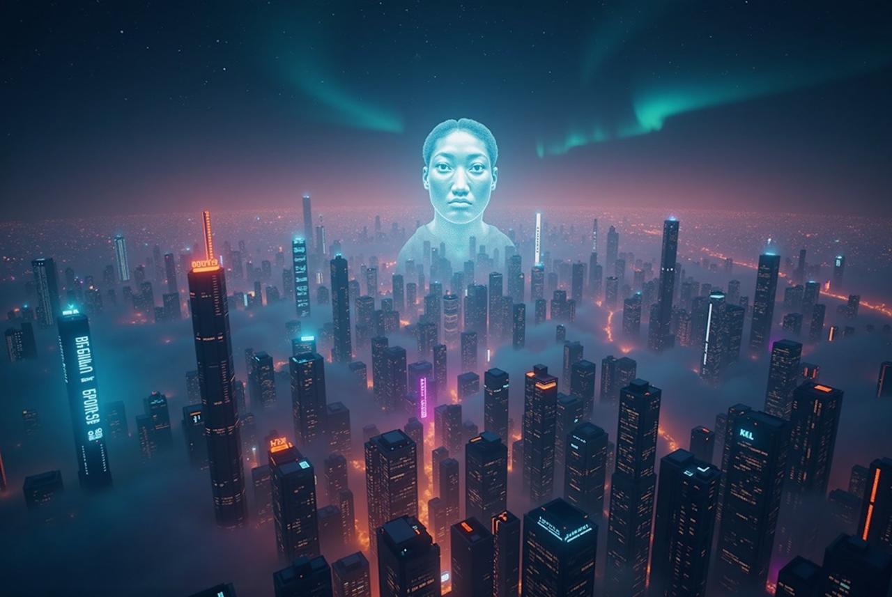 大牛影视 - 赛博朋克城市夜景